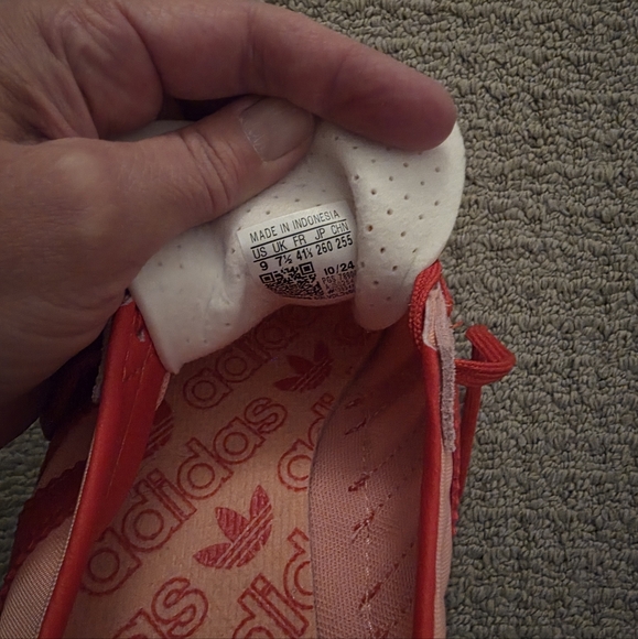 Adidas Women's Red and Pink Sneakers - Picture 4 of 4